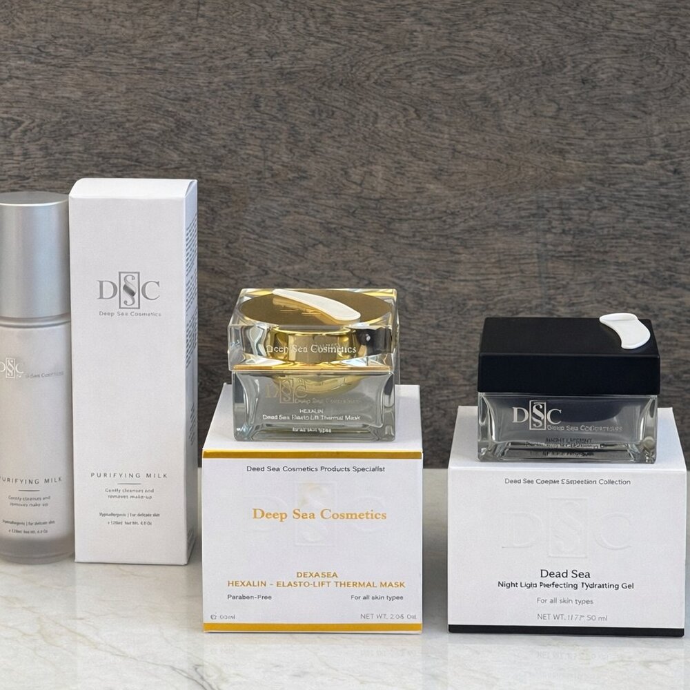 Deep Sea Cosmetics Luxury Skincare Trio  Premium Anti-Aging & Hydration Bundle